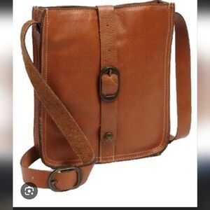 Patricia Nash Brown Leather Messenger Bag